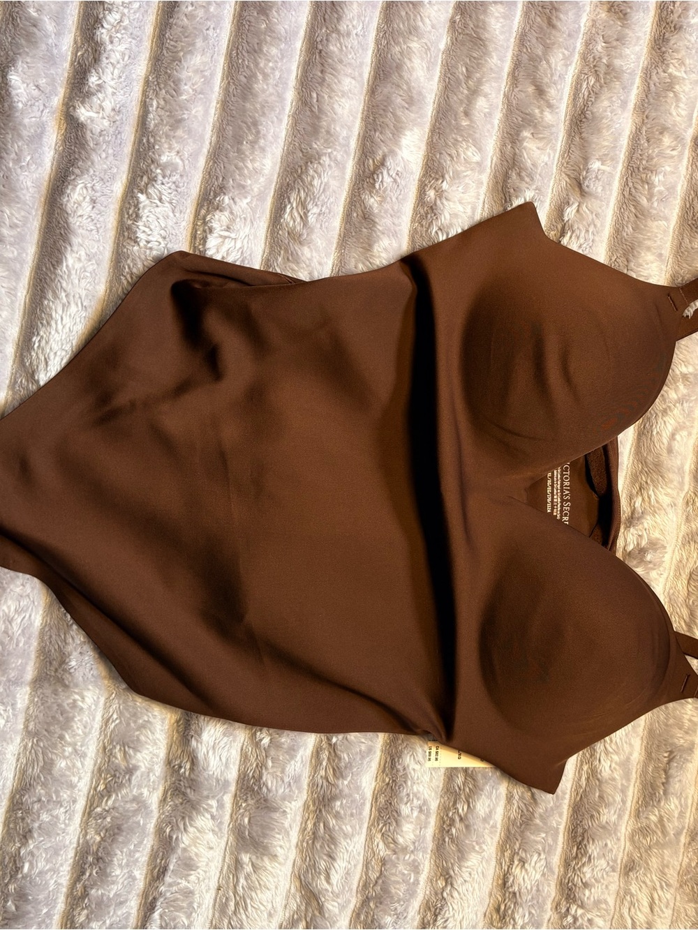 Victoria's Secret Brown Seamless Bodysuit with Molded Cups